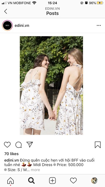 Pass đầm Edini size S