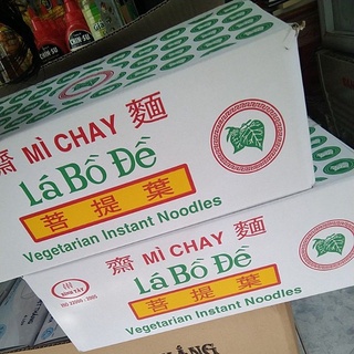 Thùng mì chay lá bồ đề 30 gói