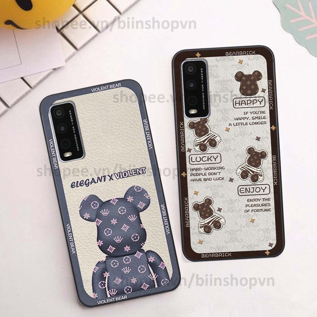 Ốp Vivo Y20 hình gấu bear brick đẹp độc lạ, thời trang, cá tính