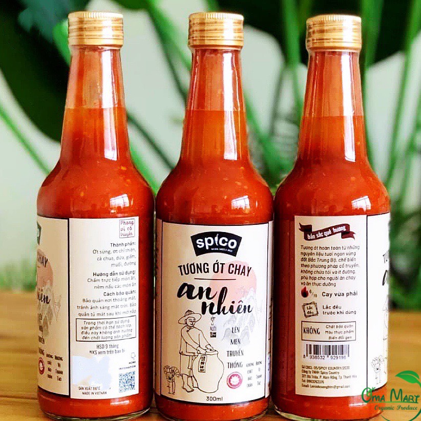 Tương ớt Chay An Nhiên (không tỏi) Spico 300ml