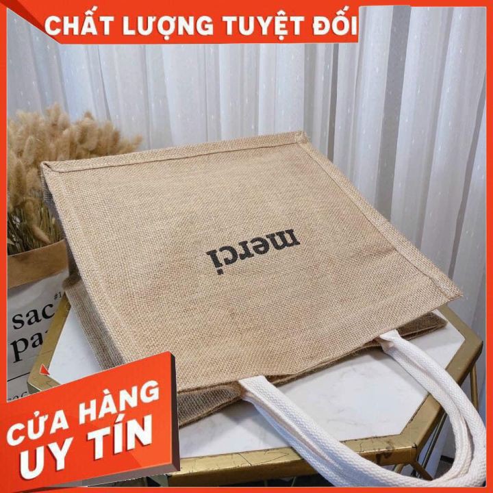 Túi Cói Đi Biển  FREESHIP Túi Cói Merci Siêu Hot Hit ! Đi Biển, Đi Chơi, Đi Du Lịch siêu hót