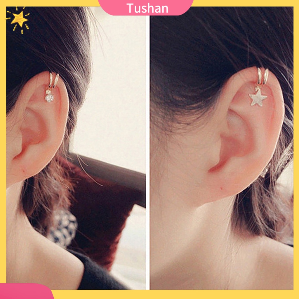 Khuyên tai hình ngôi sao đính đá phong cách hợp thời trang cho nữ