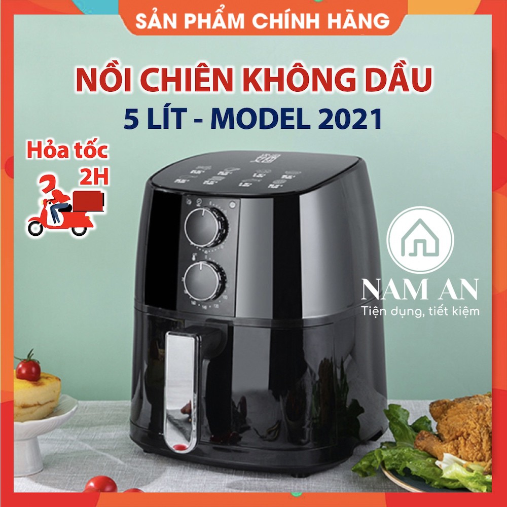 Nồi Chiên Không Dầu 5Lít Camel [FREESHIP] - Ảnh Thật - Mẫu mới 2021 - Bảo hành 12 tháng