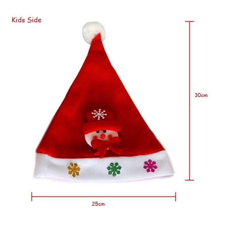 ☛☏❤Kids &amp; Adult &amp; LED Christmas Hat Santa Claus Reindeer Snowman Xmas Gifts Cap