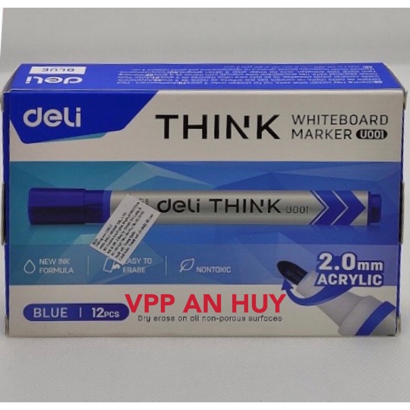 Hộp 12 cây bút lông bảng Deli U001