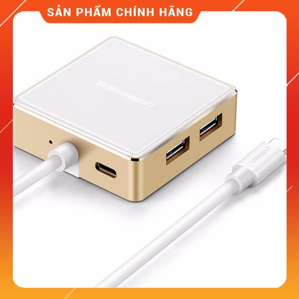 Bộ chuyển đổi USB type C sang VGA cùng Hub USB hỗ trợ cổng sạc Macbook USB 30442 dailyphukien