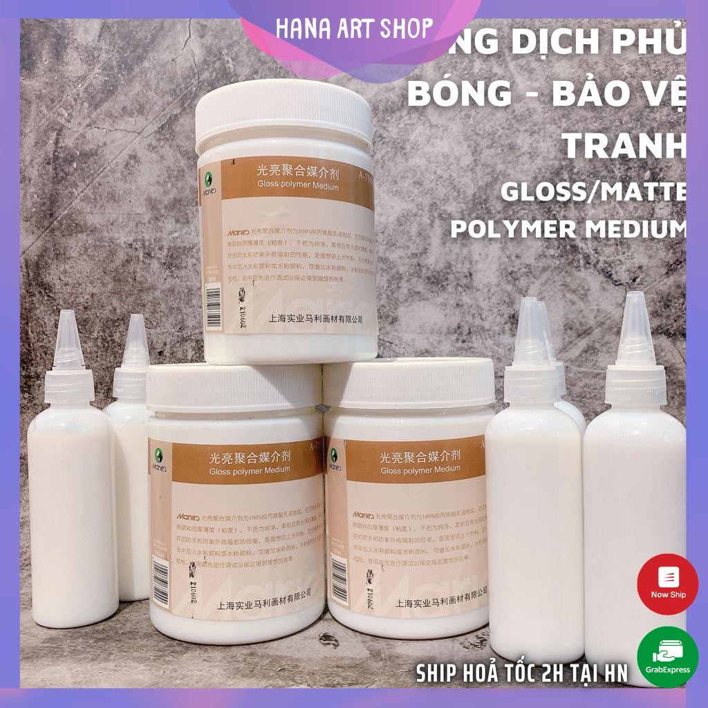 Dung dịch phủ bóng/ phủ mờ, bảo vệ tranh vẽ - Marie's (Gloss/Matte Polymer Medium)