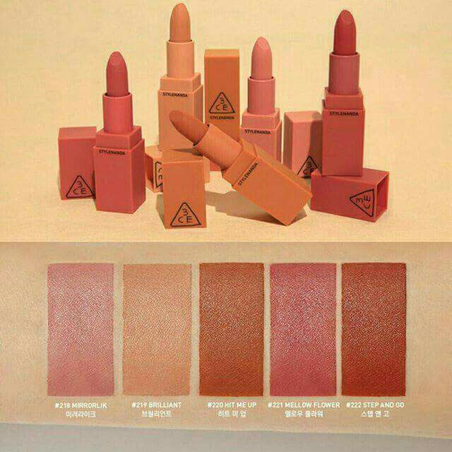 Son lì 3CE Mood Recipe Matte Lip Color 2017