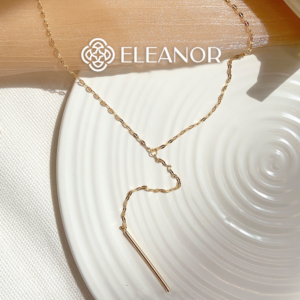 Dây chuyền nữ Eleanor Accessories titan đính đá dáng dài phụ kiện trang sức thời trang sang trọng