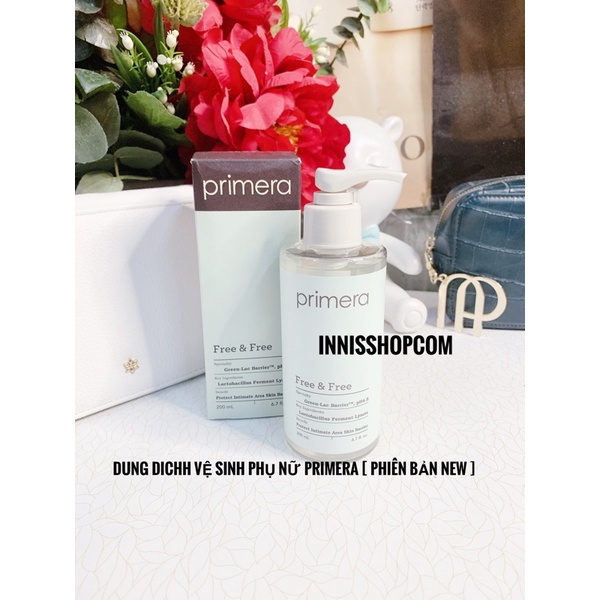 Dung dịch vệ sinh dịu nhẹ Primera Free &amp; Free 200ml