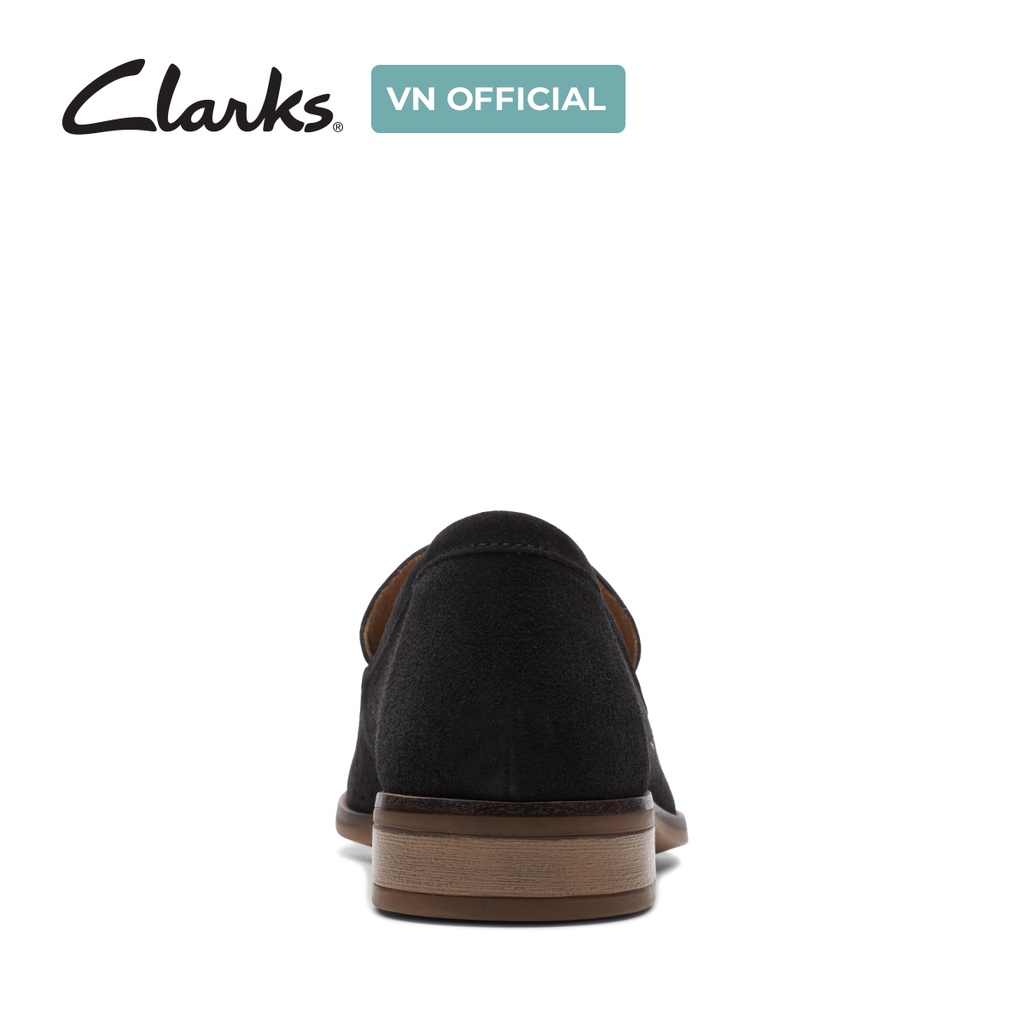 Giày Lười Da Lộn Nữ Clarks Trish Calla màu đen