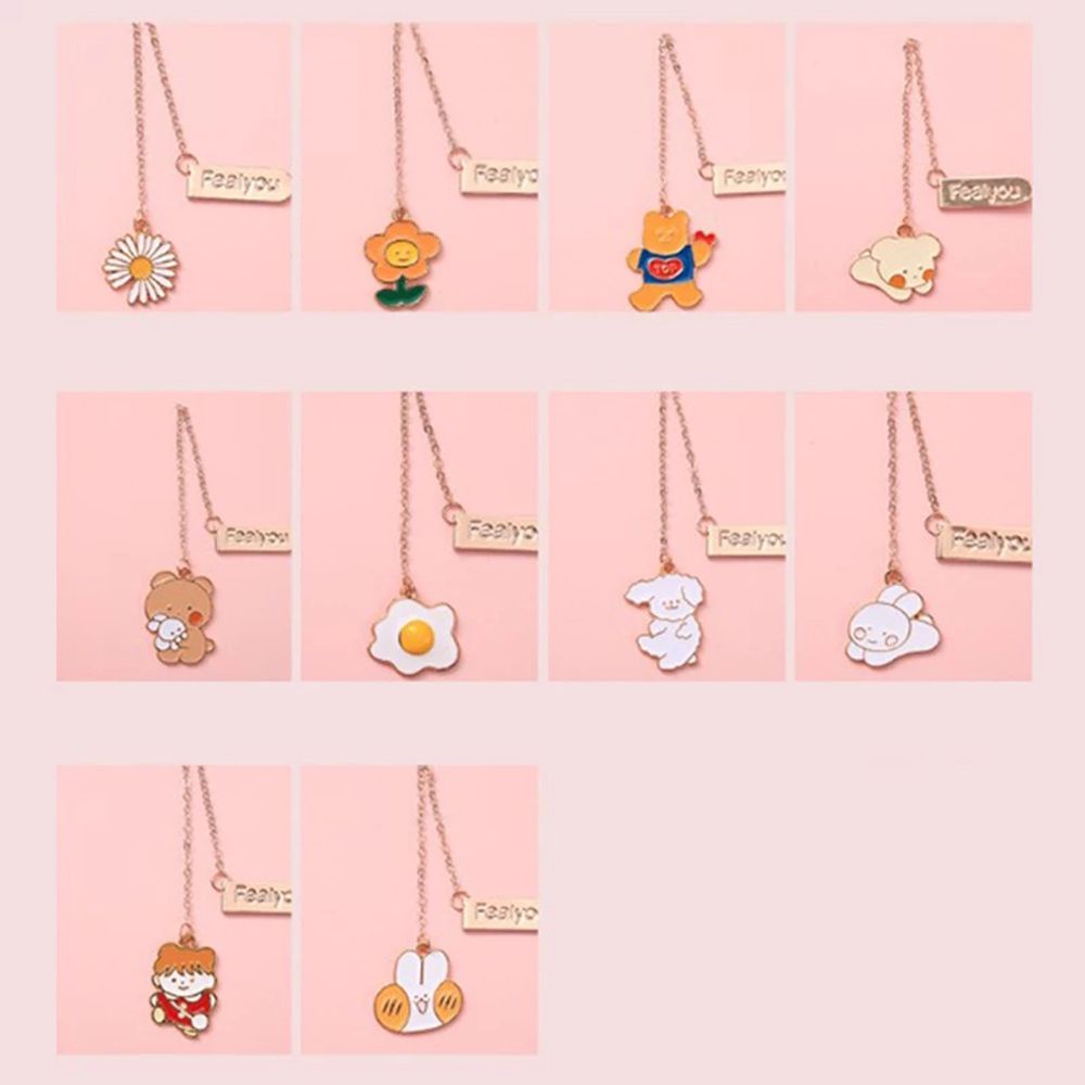 Kẹp Đánh Dấu Trang Sách Bằng Kim Loại Dễ Thương