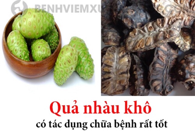 Quả nhàu khô hỗ trợ điều trị bệnh
