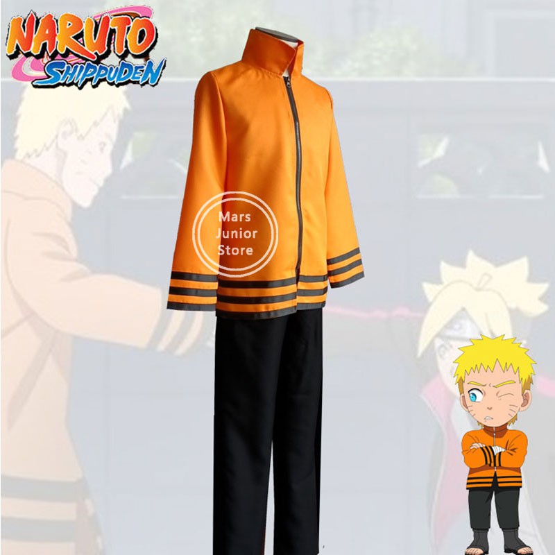 Áo Khoác Tay Dài Cosplay Nhân Vật Uzumaki Naruto