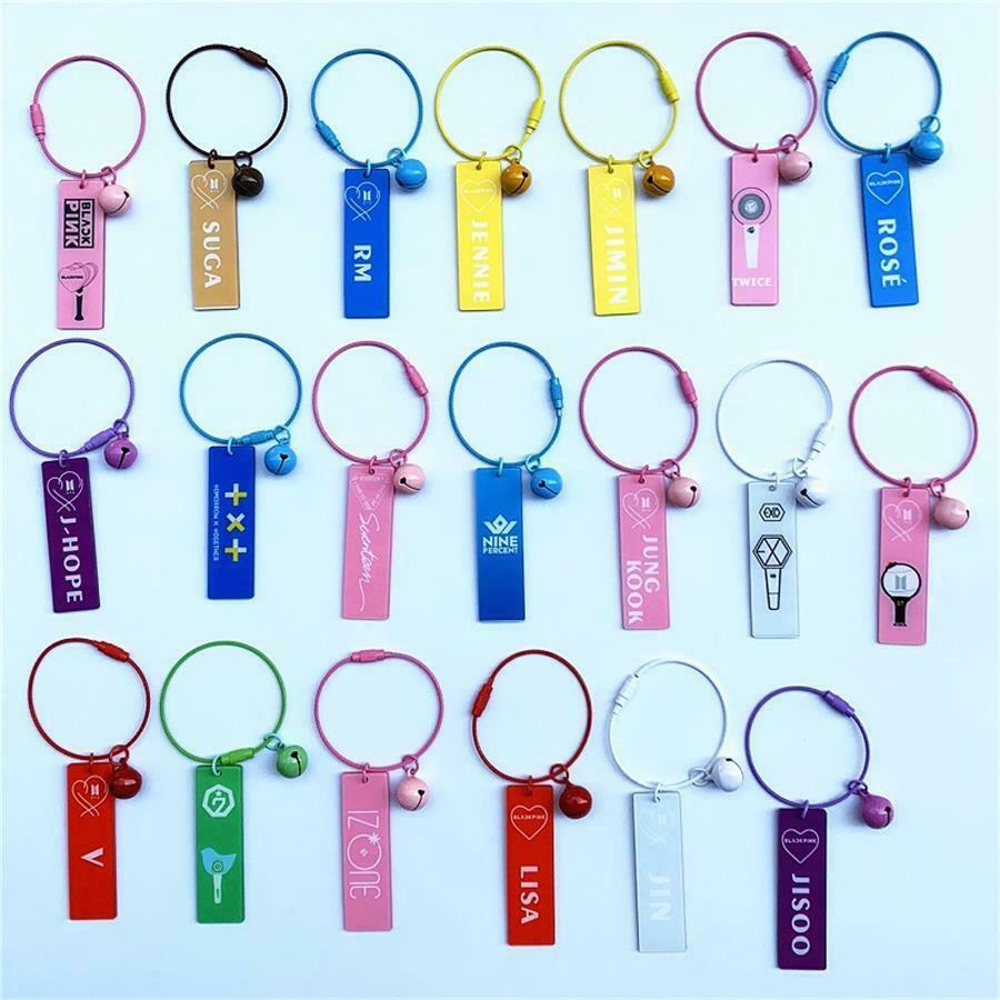Móc khóa nhóm nhạc BTS EXO txt izone blackpink Twice dễ thương