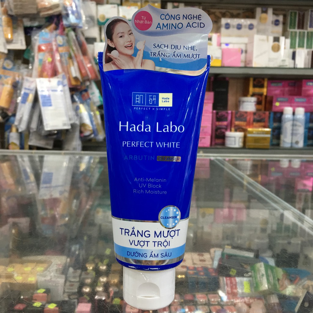 Sữa rửa mặt dưỡng trắng Hada Labo Perfect White 80g