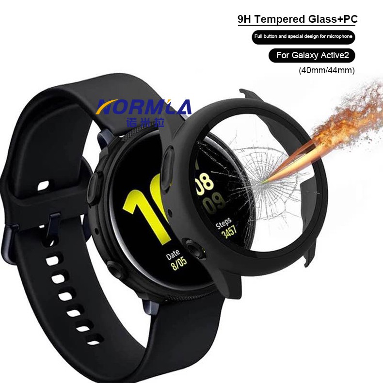 Ốp Bảo Vệ Màn Hình + Kính Cường Lực Cho Samsung Galaxy Watch Active 2 44mm / 40mm Galaxy Active2
