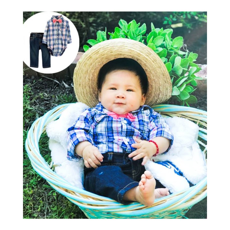 Set 3 bodysuit sơ mi kèm quần Car-tờ Auth Từ Mỹ (16518810)