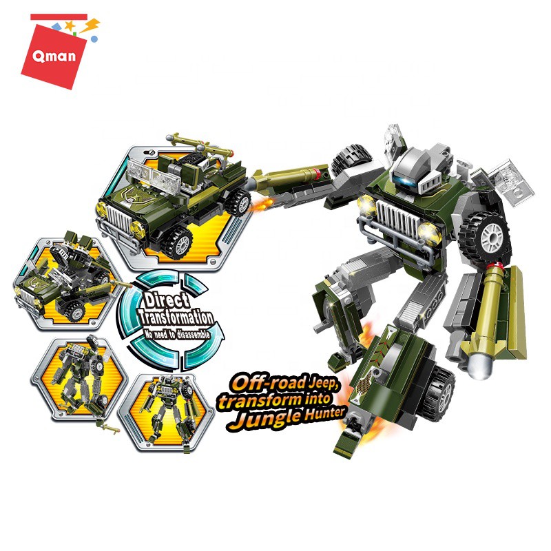 Bộ Đồ chơi xếp hình lego thông minh cho bé QMAN 3307: Jungle Lurker