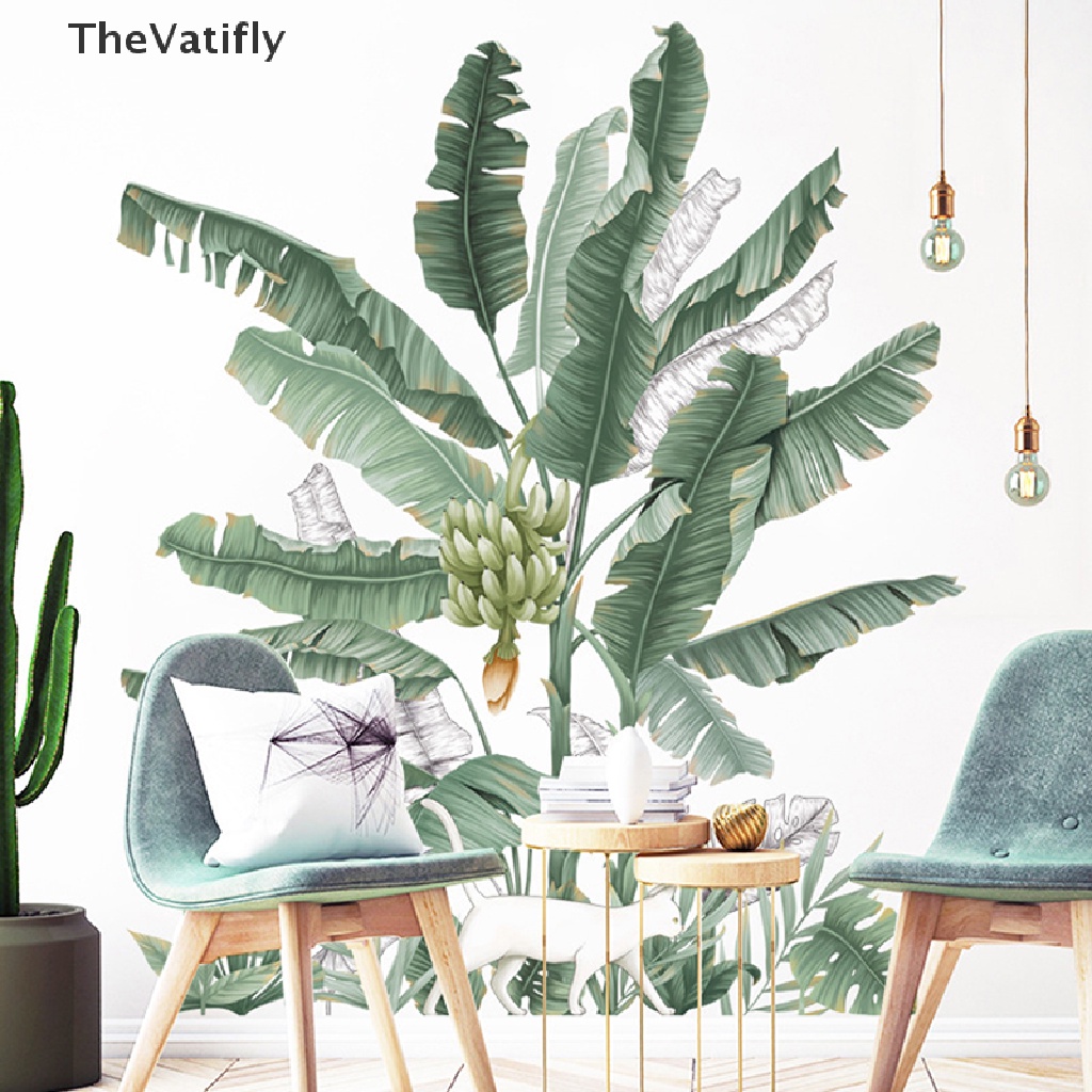 Sticker Dán Tường Hình Cây Chuối / Cây Cối Trang Trí Phòng Khách / Phòng Ngủ