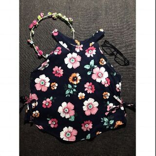 ~ Áo yếm hoa xinh xắn form croptop