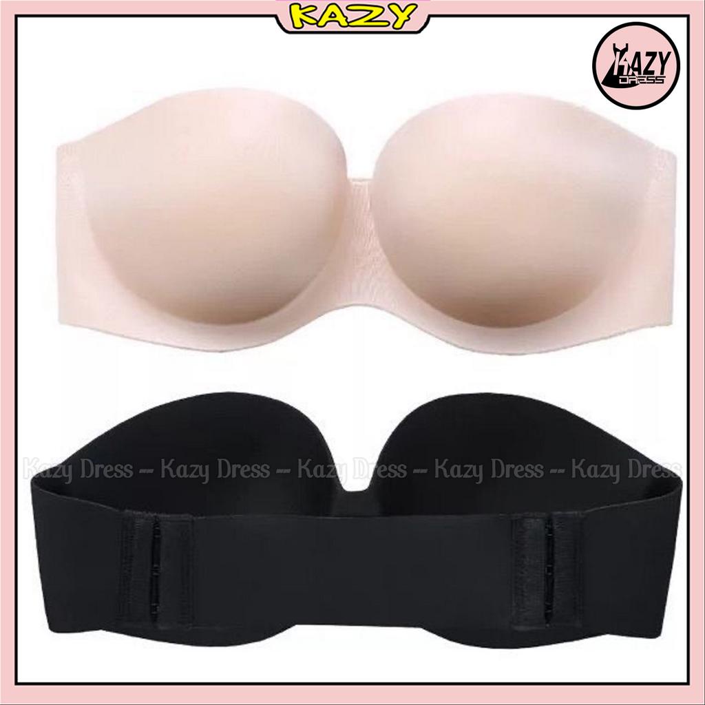 Áo bra đúc su không dây không gọng kèm quai trong KAZY DRESS A013