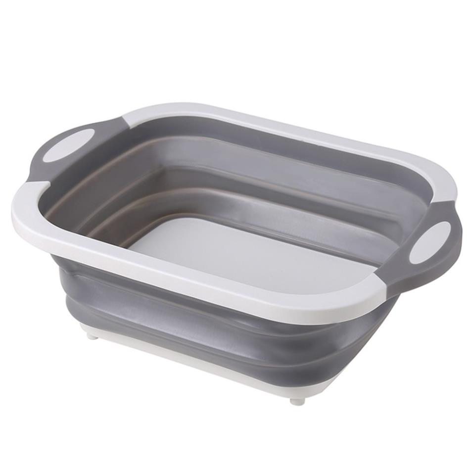 Chậu, thau kiêm thớt đa năng gấp gọn tiện dụng 3 trong 1 kích thước 30 x 40cm GIÁ SỈ