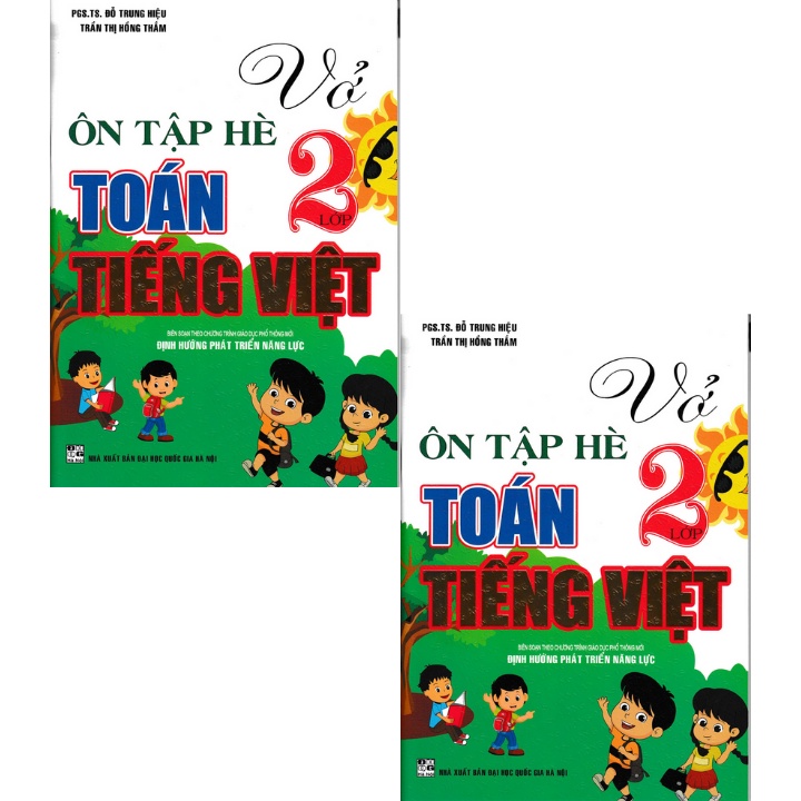 Sách - Vở Ôn Tập Hè Toán - Tiếng Việt Lớp 2 (Biên Soạn Theo Chương Trình Mới) - Newshop