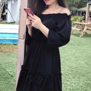 Đầm bẹt vai bigsize kèm ảnh thật