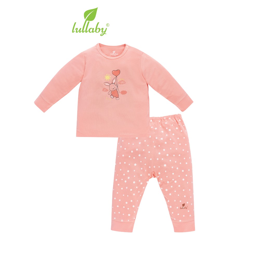 Lullaby Bộ quần áo dài tay bo tay quần bo gấu NH666P BST SLEEP AIR