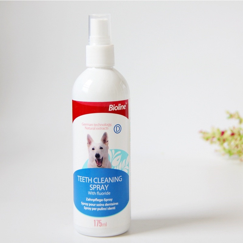 Xịt thơm miệng cho Chó và loại bỏ mảng bám Bioline 175ml
