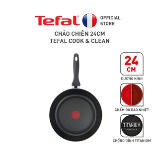 [LIFEMC11BPC -8% đơn 350K] Chảo chiên Tefal Cook & Clean 24cm