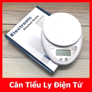 [ Hàng đã test tặng kèm pin+móc dán] Cân tiểu ly nhà bếp mini 5kg
