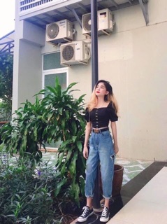Quần baggy jeans rách