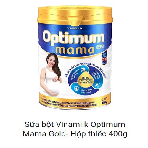 [HSD T3-2023] [MẪU MỚI] Sữa Bột Vinamilk Optimum Mama Gold- Hộp Thiếc 400g