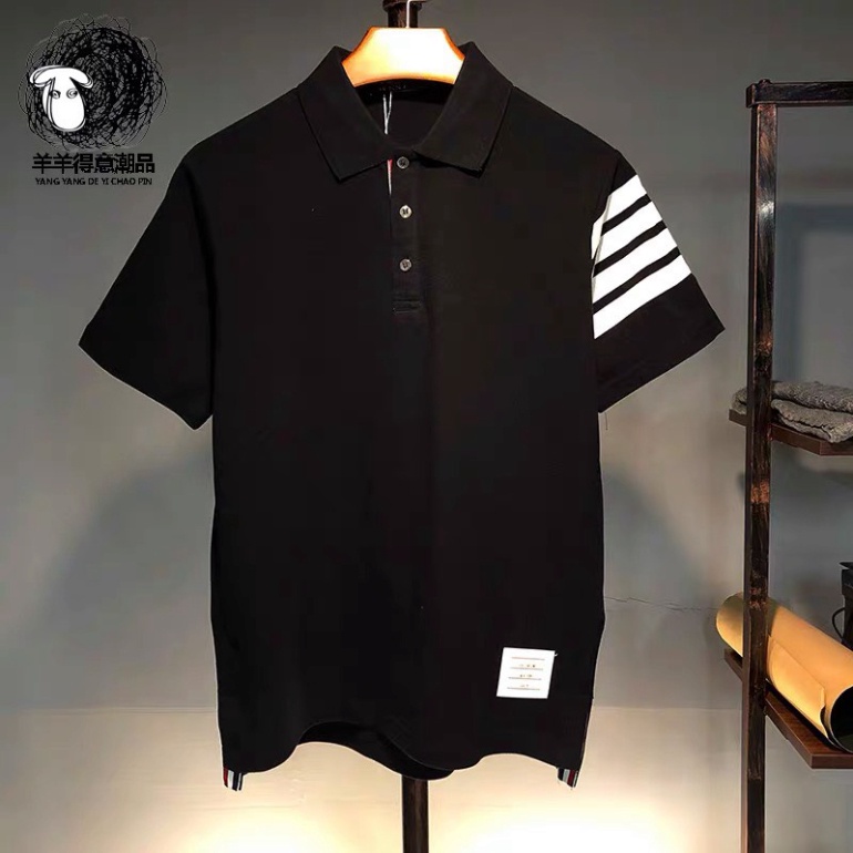 New 2022 Aó polo thom nam nữ vạch tay cao cấp vải cá sấu cotton phong cách trẻ trung