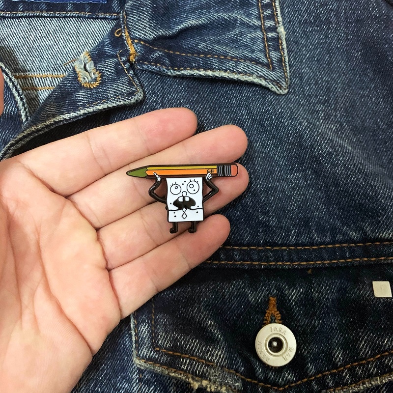 Pin cài áo nhân vật Spongebob Squarepants - GC481