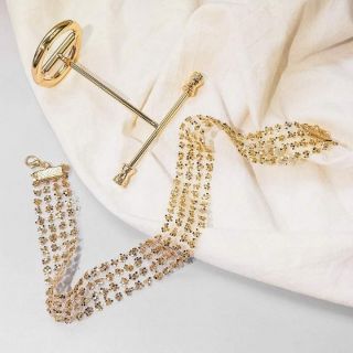 Vòng cổ choker nhũ lấp lánh