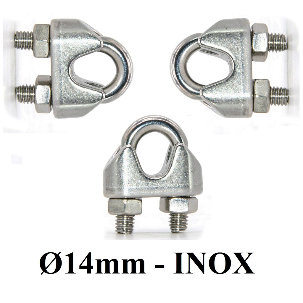 Cóc khóa cáp Ø [ 14mm ] INOX