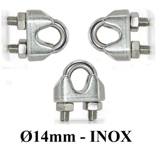 Cóc khóa cáp Ø [ 14mm ] INOX