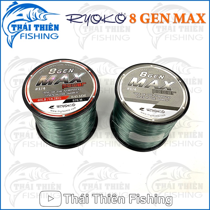 Cước Câu Cá Ryoko Thái Lan Thế Hệ Mới 8 Gen Max Power