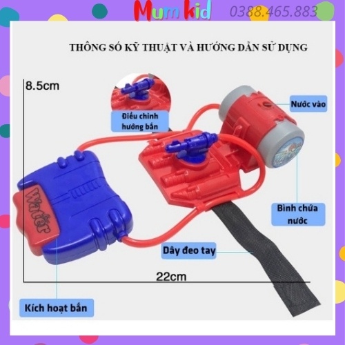 Đồ chơi trẻ em súng bắn nước vui nhộn cho bé trai, gái 3 4 5 6 7 8 9 10 11 12 tuổi. Đồ chơi vận động cho trẻ em