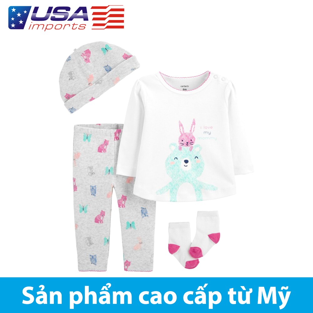 Set 4 món áo kèm quần Car-tờ Auth Từ Mỹ (19619410)