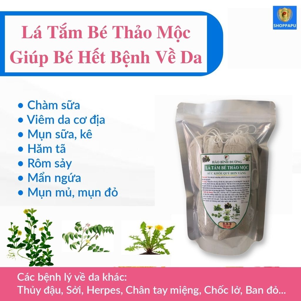 ✅ Nước Tắm Thảo Dược Cho Bé Loại Nào Tốt - Lá Tắm Gội Thảo Dược Cho Bé Túi Lọc, Chàm Sữa, Rôm Sẩy, Mẩn Ngữa