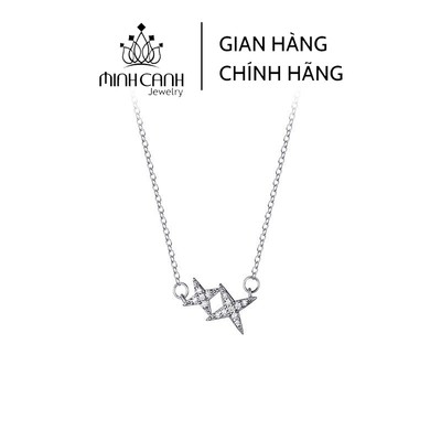 Dây Chuyền Bạc Ngôi Sao Kép - Minh Canh Jewelry