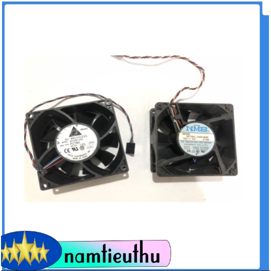 Fan 9 công suất lớn trên 2A kích thước 9x9x3,8cm sẵn jack cắm