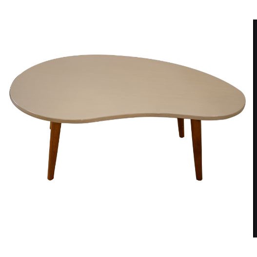 Bàn trà, bàn sofa hình hạt xoài, hạt đậu ngồi bệt chân gỗ tự nhiên dài 80cm