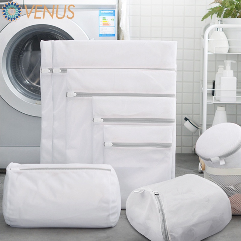 Túi Lưới Giặt Quần Áo / Túi Đựng Đồ Du Lịch Có Khóa Kéo Cao Cấp Bảo Vệ Máy Rửa Chén