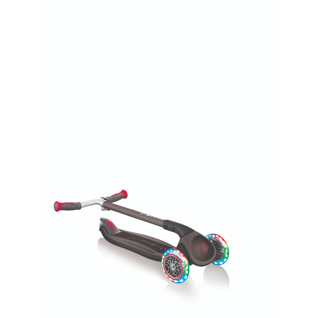 Xe trượt scooter 3 bánh GLOBBER MASTER LIGHTS cho trẻ em từ 4 đến 14 tuổi - Đen/Đỏ