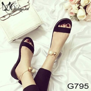 Giày sandal ngang khóa vòng chân